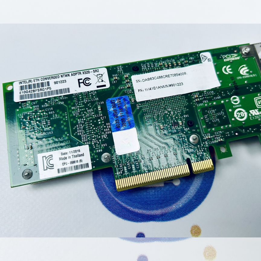 [X520-SR2] Сетевая Карта Intel 10гбит/С 2 Порта Sfp+ X520-Sr2