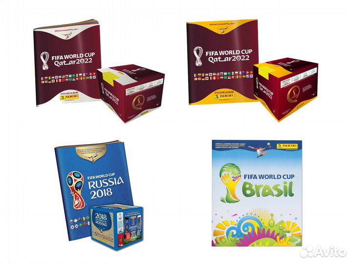 Panini Чемпионаты Мира 2022; 2018; 2014