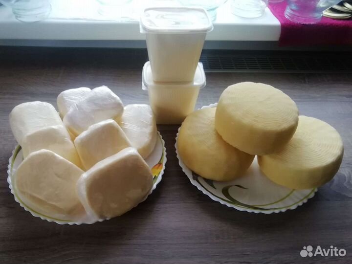 Молоко коровье, творог, сливки