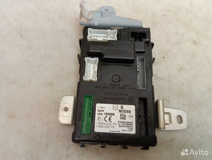 Б/У Б/У блок BCM 284B11BN0B nissan