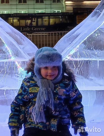 Зимняя шапка и шарф детские