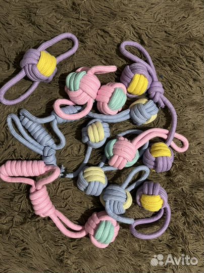 Набор канатных игрушек для собак 4шт