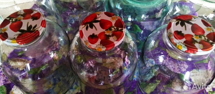 Банка стеклянная 0,5-0,8-1,0л. 25шт