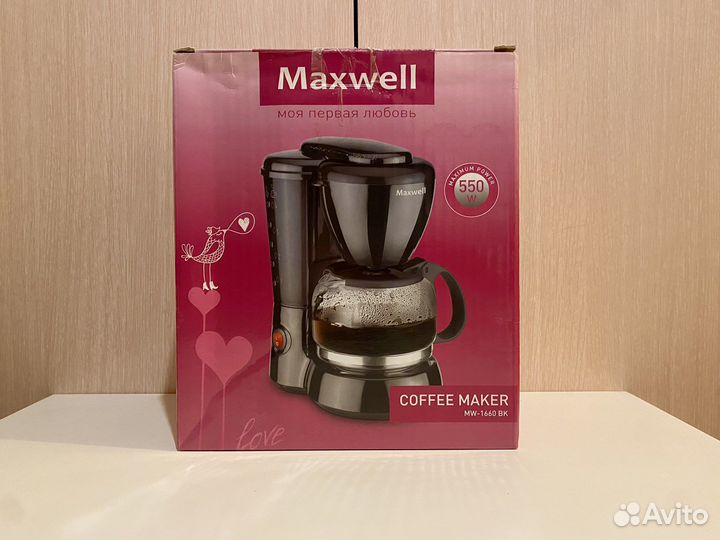 Кофеварка Maxwell 1660 новая + пoдapoк