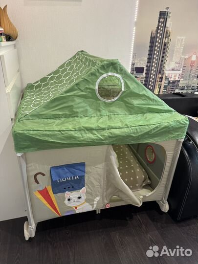 Happy baby alex home манеж домик с лампочкой