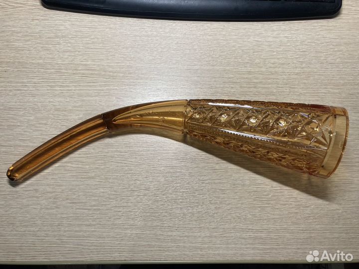 Хрустальный рог СССР 46 см