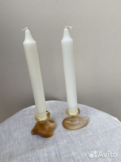 Подсвечники оникс, 250 за пару