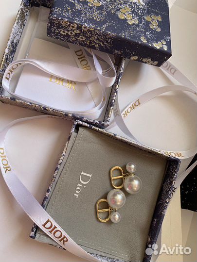Серьги christian dior
