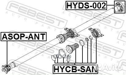 Подшипник опоры карданного вала hycbsan Febest
