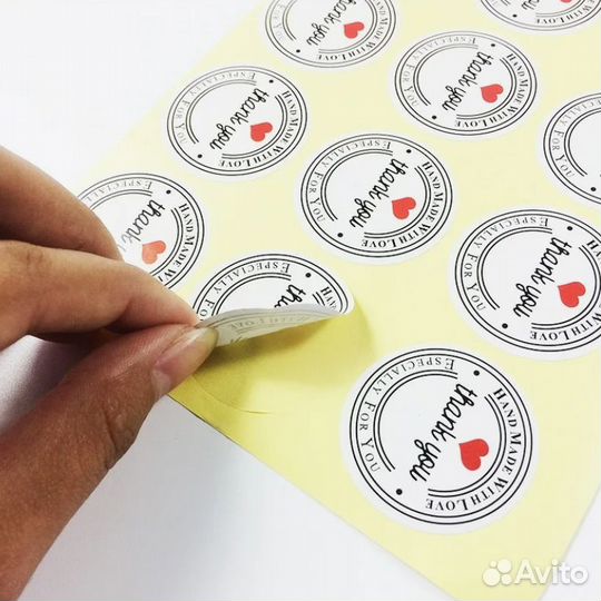 Печать наклеек, стикеров, плакатов за 36 часов