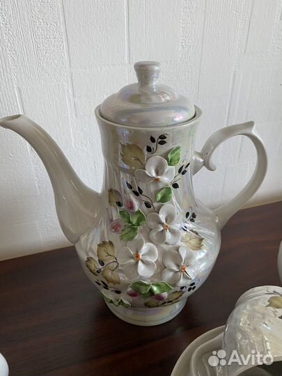 Сервиз чайный с лепниной
