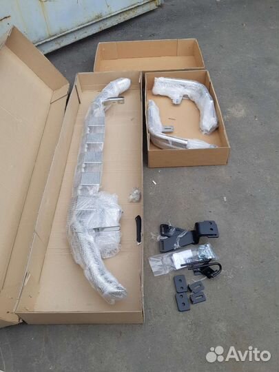 Защита бампера LC150 Prado