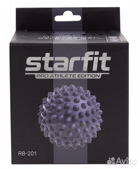 Мяч для мфр RB-201, 9 см, PVC, массажный