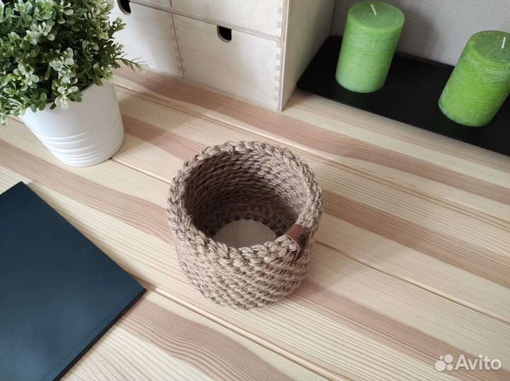 Корзина из джута (маленькая)