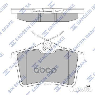 SP1824 колодки дисковые задние с антискрип. пл