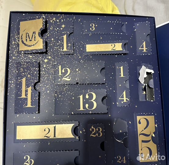Коробка от advent calendar molecule