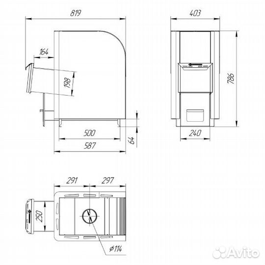 Печь для бани Термофор Ниагара Сетка-16 терракота