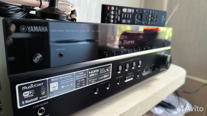 Yamaha RX-V483 4К WiFi Bluetooth dlna Airplay Usb