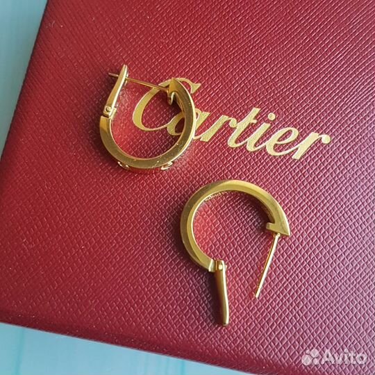 Серьги в стиле Cartier Love