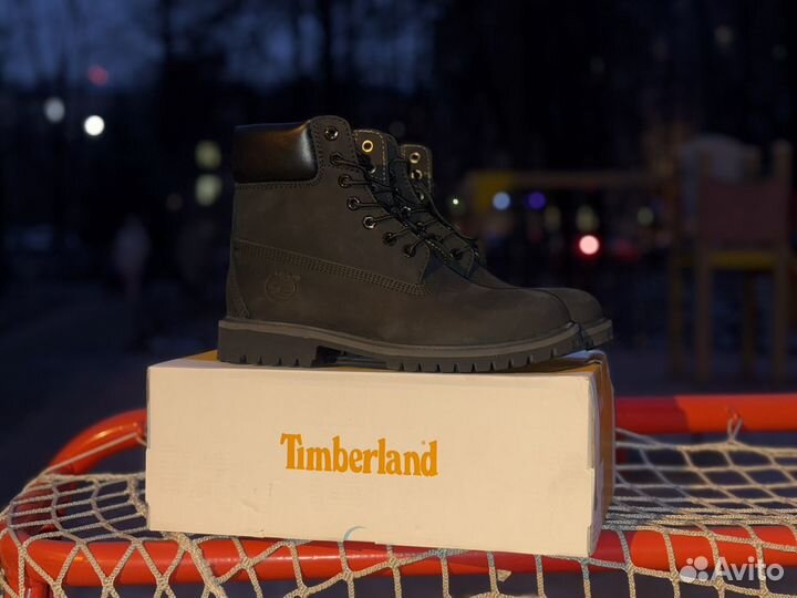 Ботинки timberland 6 inch premium черные