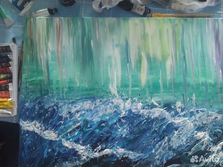 Картина акрилом на холсте