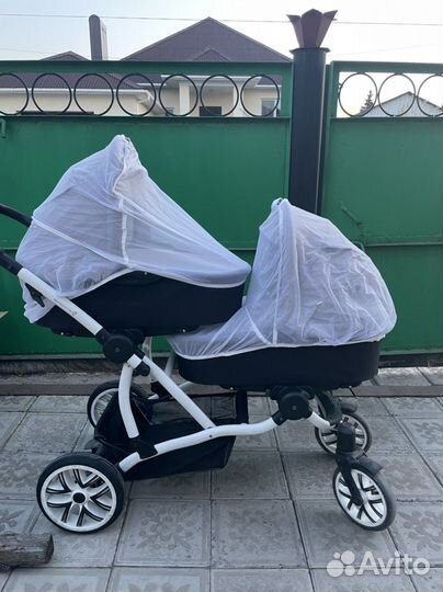 Коляска для двойни bebetto 42