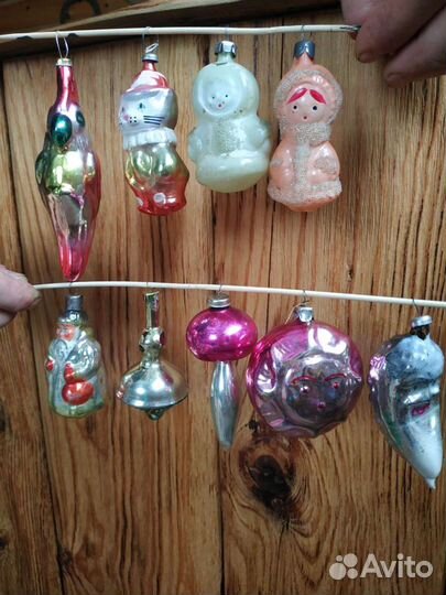Ёлочные игрушки Ретро Винтаж СССР