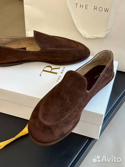 Лоферы женские The Row натуральная замша