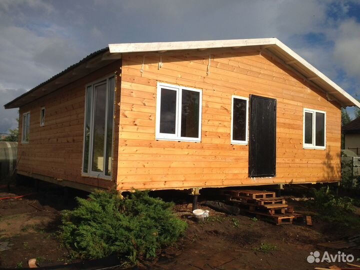 Каркасный дачный дом 72 м