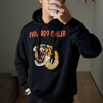 Худи Gucci %22blind for love%22 с тигром вышивка (S-XL