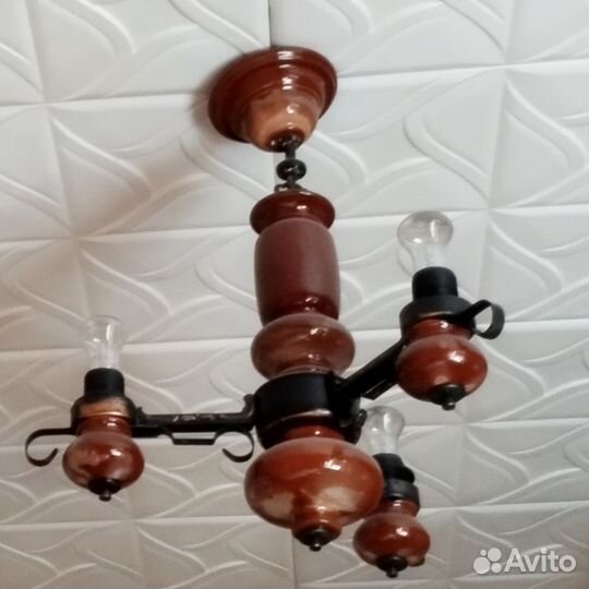 Люстра СССР винтаж керамика