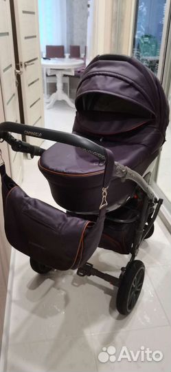 Коляска camarelo Sirion Eco 3 в 1, баклажан