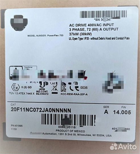 Allen-Bradley 20F11NC072JA0nnnnn