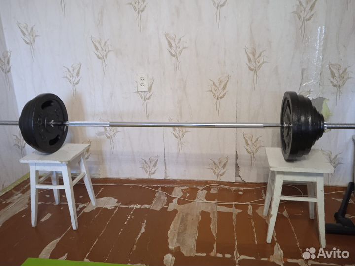 Штанга, гриф, блины