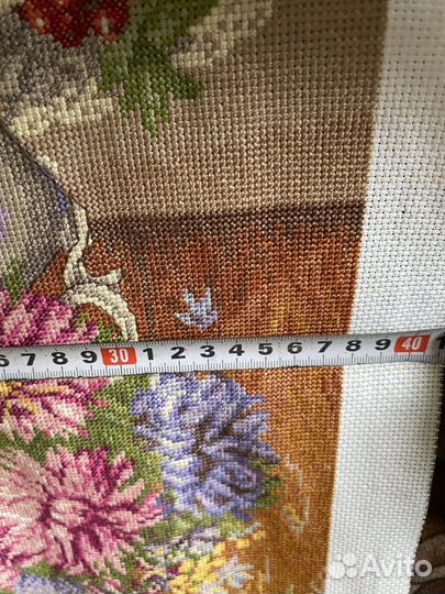Картина вышитая крестом ручная работа