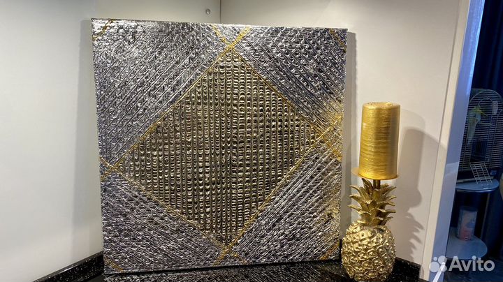 Картина рельефная поталь 50-50