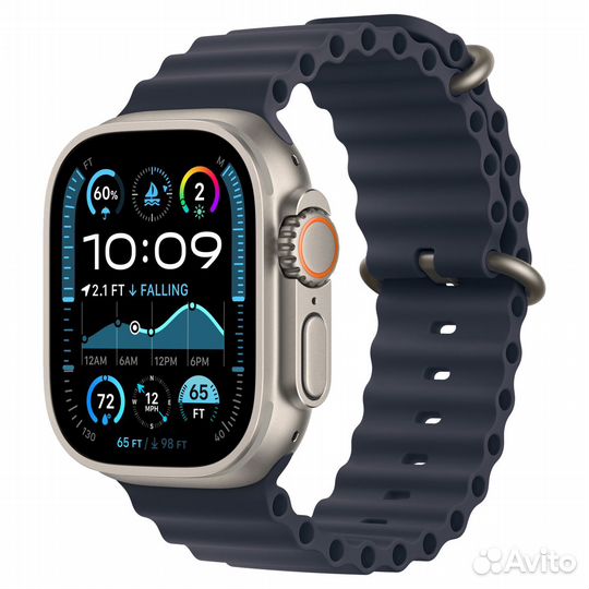 Apple Watch Ultra 2 49mm Titanium Navy Ocean