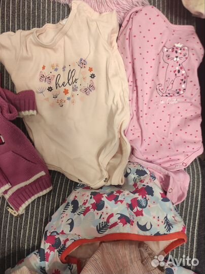 Вещи на девочку 86 92 пакетом
