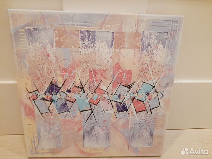 Картина розовый взрыв