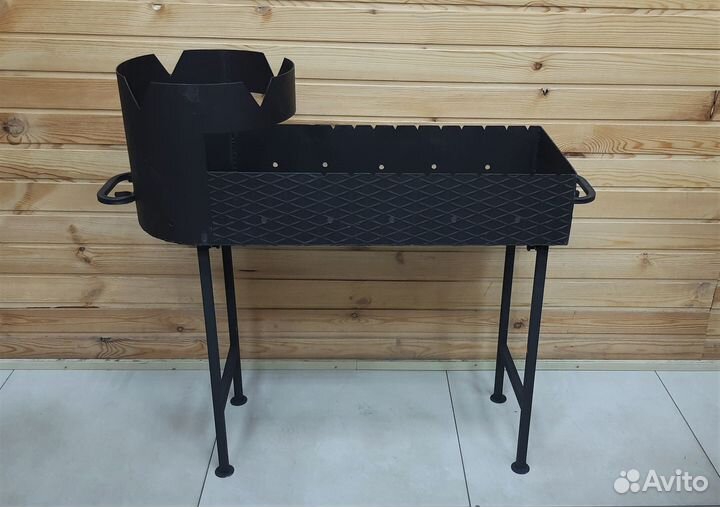 Мангал с печкой под казан