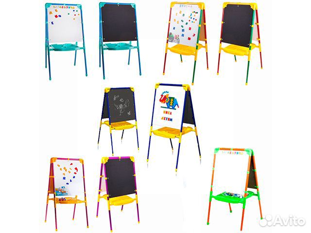 Детский двухсторонний мольберт