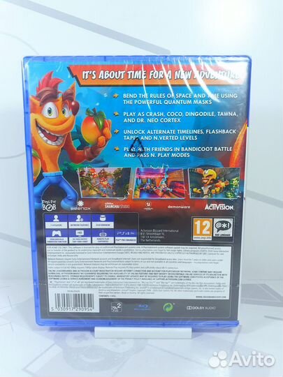 Диск для PS4 Crash Bandicoot 4: Это Вопрос Времени