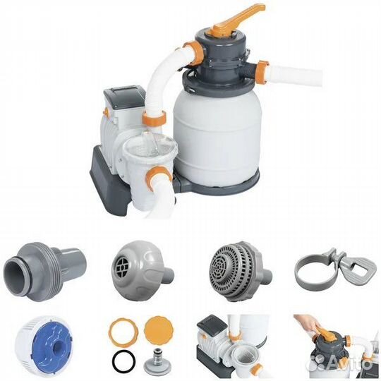 Песочный фильтр насос для бассейна, 58497, 58499