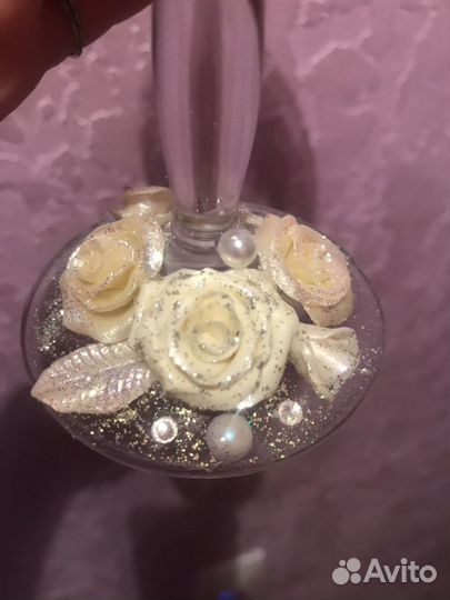 Бокалы стразами