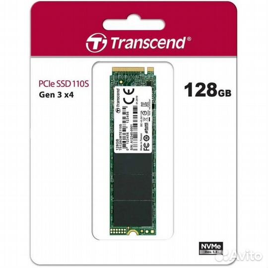 M.2 SSD Transcend 128Gb MTE110S TS128gmte110S PCI