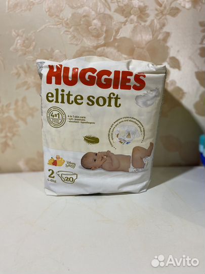 Подгузники huggies elite soft
