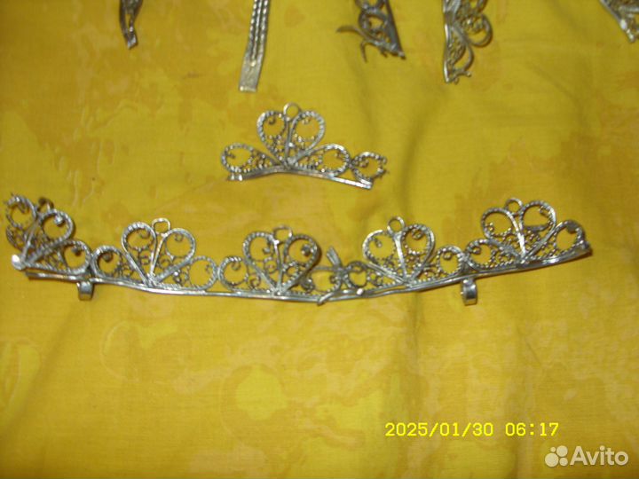 Мельхиоровые узоры, разные предметы, цен. металов