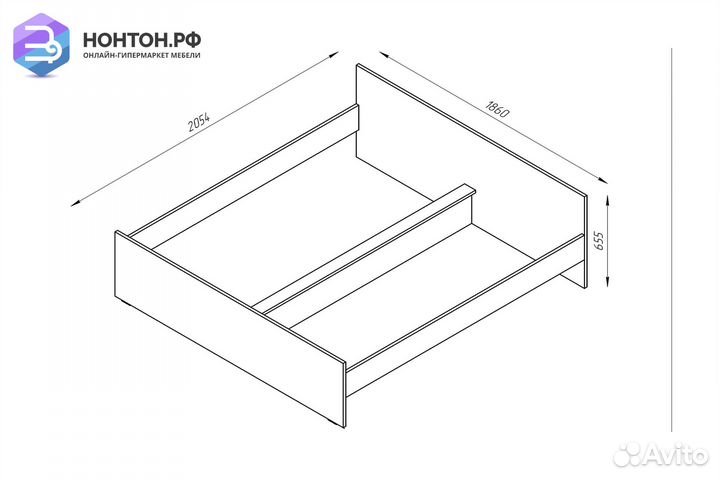 Кровать двуспальная Орион белая