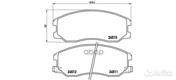 Колодки тормозные дисковые К-Т chevrolet captiva