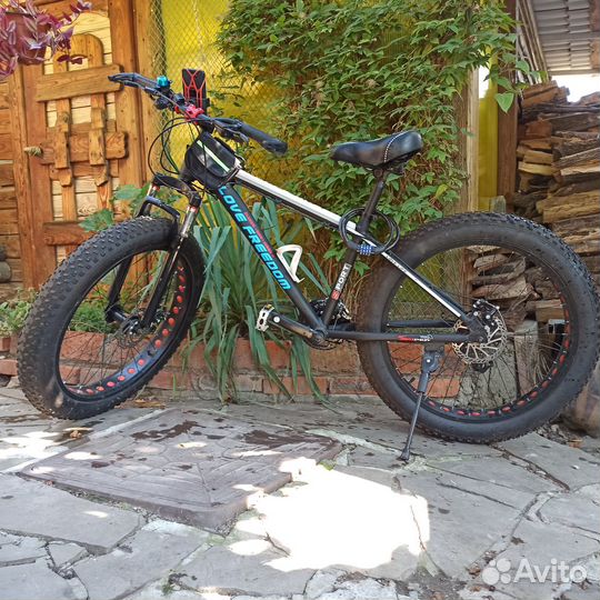 Фэтбайк,24 скорости,горный велосипед.26х4.алюминий
